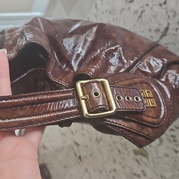 Givency Voyou Ebony Brown Leather Handbag - Picture 4 of 16